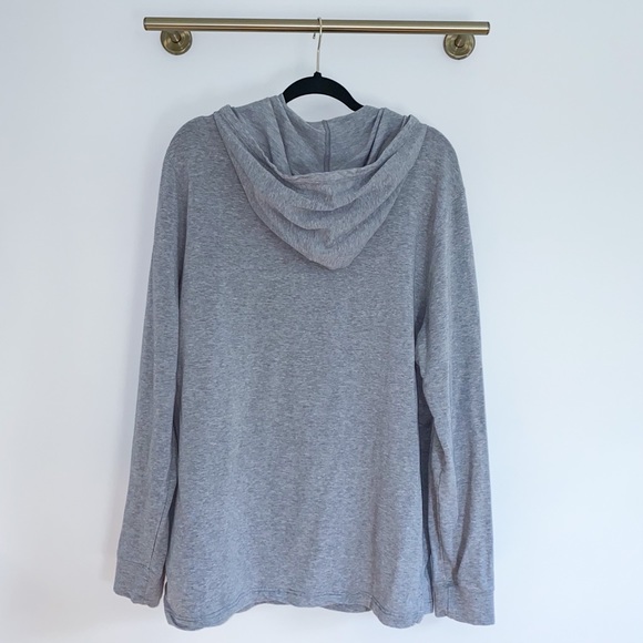 Saks Fifth Oversized Heather Grey Hoodie - Picture 4 of 11